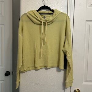 Mono B Light Yellow Knit cowl neck